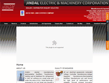 Tablet Screenshot of jindalelectric.com